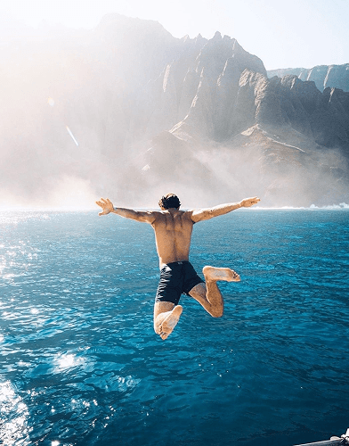 Mountain exploration adventure